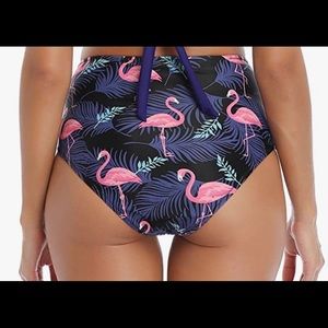 Pink Flamingos Swim Purple BOTTOMS Size XL NEW Fun